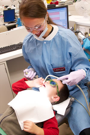 patient in pediatric clinic